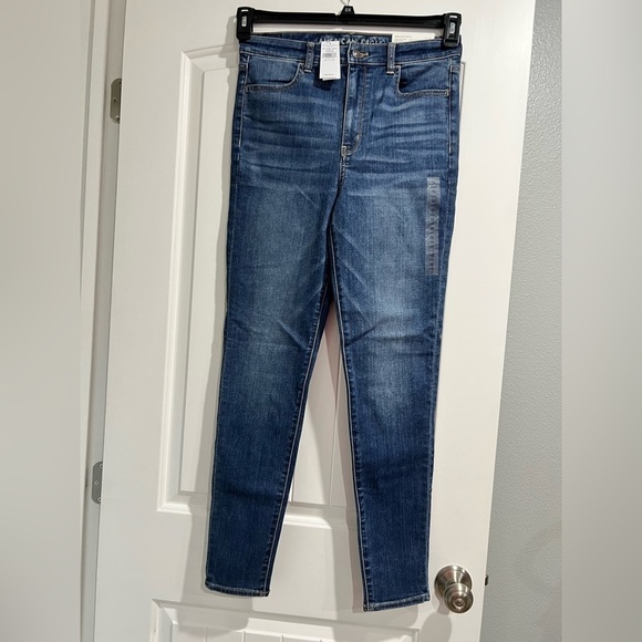 NEW NWT women’s jeans 10/30 long high rise stretch AEO‎ American eagle - Picture 2 of 9